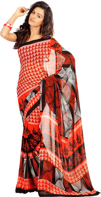 

Party Wear Dresses Printed Fashion Art Silk Saree(Multicolor), Multicolor344