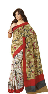 

Bhavi Printed Fashion Art Silk Saree(Multicolor)