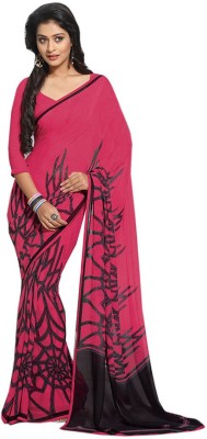 

Indian Wear Online Printed Fashion Pure Chiffon Saree(Pink)