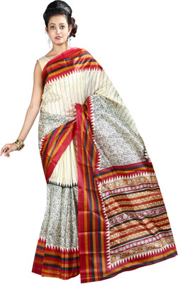 

Anushree Saree Self Design Fashion Silk Saree(Multicolor), Red