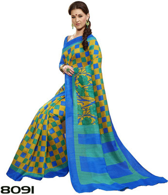 

Shoppie Zone Printed Daily Wear Silk Saree(Multicolor, Green, Blue), Blue;green;multicolor
