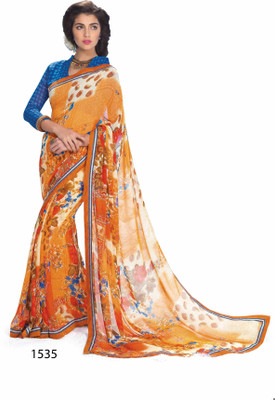 

Ridham Sarees Printed Fashion Handloom Georgette Saree(Multicolor)