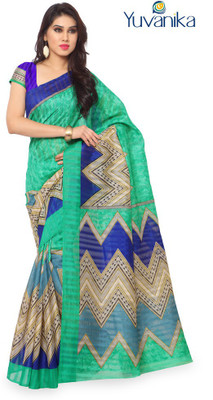 

Sunaina Printed Bhagalpuri Art Silk Saree(Multicolor)