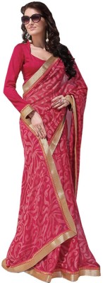 

Indian Wear Online Printed Fashion Pure Chiffon Saree(Multicolor)