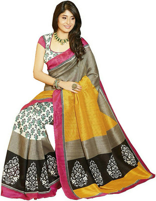 

Ishin Printed Fashion Art Silk Saree(Multicolor)