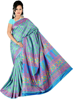 

Jiya Self Design, Printed Fashion Chiffon Saree(Multicolor)
