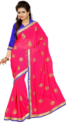 

Chirag Sarees Embellished Fashion Georgette Saree(Magenta)