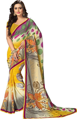 

Saara Printed Fashion Georgette Saree(Multicolor), Multicolour