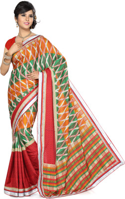 

Ishin Printed Fashion Crepe Saree(Multicolor), Multicolour