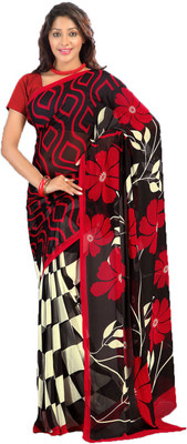 

Party Wear Dresses Printed Fashion Art Silk Saree(Multicolor), Multicolor196