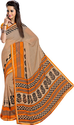 

Khushali Self Design, Printed, Embellished Fashion Georgette Saree(Beige, Multicolor, Yellow)