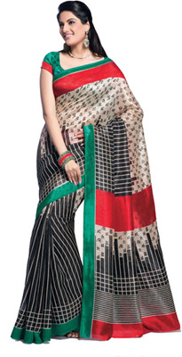 

Sunaina Printed Cotton, Silk Saree(Multicolor)