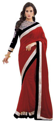 

Party Wear Dresses Printed Fashion Art Silk Saree(Maroon)