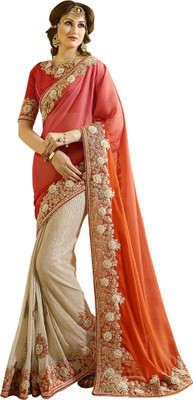 

Saara Embroidered Fashion Chiffon, Lycra Saree(Multicolor), Multicolour