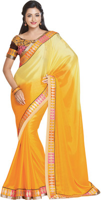 

Saara Printed Fashion Jacquard Saree(Yellow)