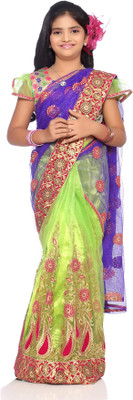

Bhartiya Paridhan Self Design Fashion Net Saree(Multicolor