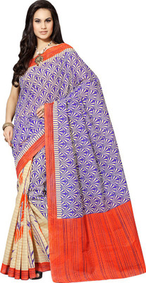 

Taanshi Printed Daily Wear Cotton Saree(Beige)