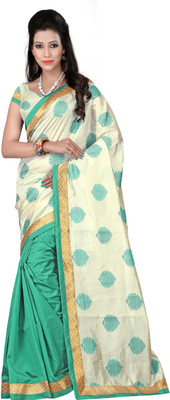 

It's Banii Woven Banarasi Silk Saree(Green)