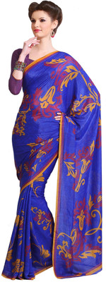 

Cenizas Printed Fashion Georgette Saree(Multicolor), Blue