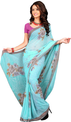 

Khushali Self Design, Printed Fashion Chiffon Saree(Multicolor)