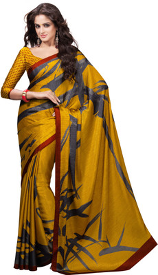 

Manthan Printed Daily Wear Crepe Saree(Yellow, Grey)