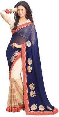 

Ridham Sarees Printed Bollywood Handloom Georgette Saree(Multicolor)