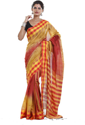 

Sanrocks Global Fashions Woven Tant Polycotton Saree(Red, Yellow)