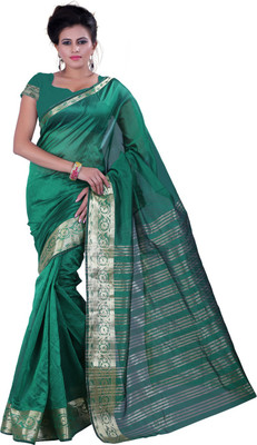 

Fashiondeal Solid Banarasi Banarasi Silk Saree(Green)