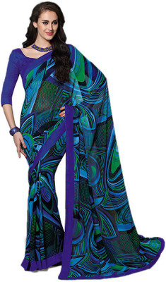 

Party Wear Dresses Printed Fashion Pure Chiffon Saree(Multicolor)