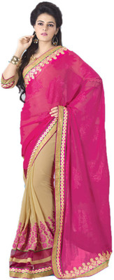 

Indian Wear Online Embroidered Fashion Net Saree(Multicolor)