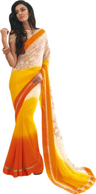 

Vishal Solid Fashion Chiffon Saree(Multicolor)