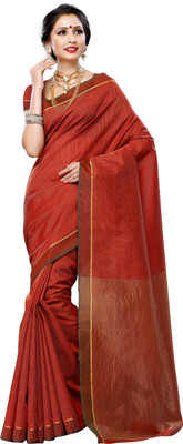

Mimosa Woven Kanjivaram Art Silk Saree(Maroon)