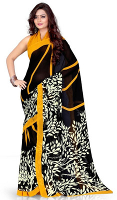 

EthnicQueen Floral Print Bandhej Georgette Saree(Multicolor)
