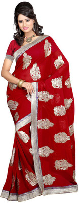 

Ansu Fashion Embroidered Fashion Georgette Saree(Maroon)