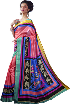 

Sunaina Printed Fashion Cotton Saree(Multicolor)