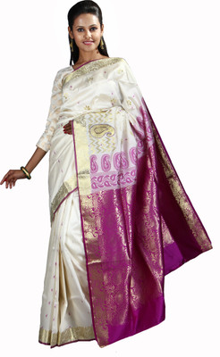 

Anushree Saree Self Design Fashion Chanderi Saree(Multicolor), Maroon
