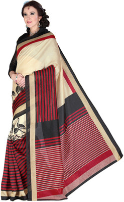 

Jiya Self Design, Printed Fashion Art Silk Saree(Beige, Multicolor), Beige;multi