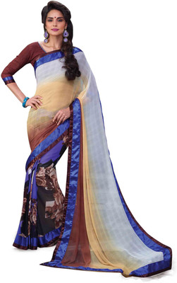 

Indianbeauty Self Design, Printed Fashion Pure Georgette Saree(Multicolor)