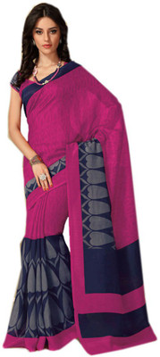 

Party Wear Dresses Printed Fashion Pure Chiffon Saree(Multicolor)
