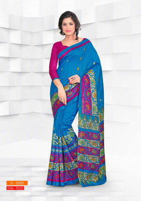 

Sunaina Printed Fashion Silk Cotton Blend Saree(Multicolor)
