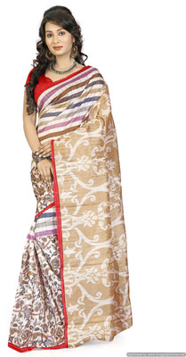 

Ewows Printed Bhagalpuri Art Silk Saree(Multicolor)