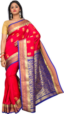 

Pavechas Printed Kanjivaram Art Silk Saree(Multicolor)
