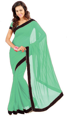 

Shree Creation Embellished Bollywood Georgette Saree(Light Green