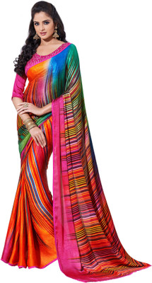 

JTInternational Printed Bollywood Handloom Jacquard Saree(Multicolor)