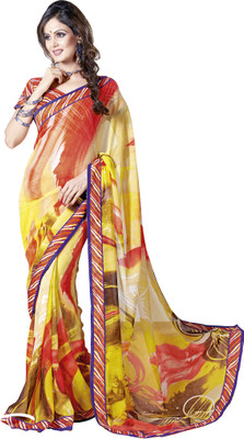 

Ewows Printed Fashion Georgette Saree(Multicolor)