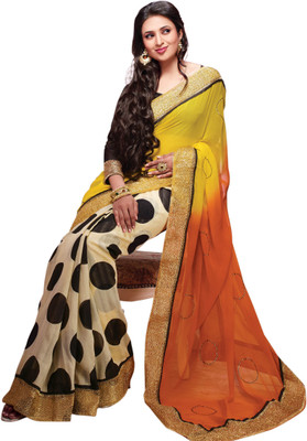 

Ridham Sarees Printed Fashion Handloom Georgette Saree(Multicolor)