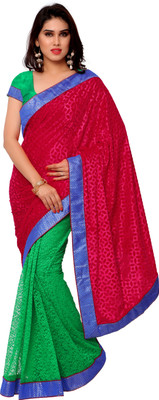 

Gunjan Creations Self Design Fashion Viscose Saree(Red)