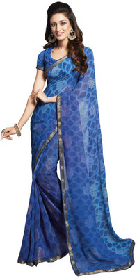 

Vishal Printed Bollywood Georgette Saree(Blue)