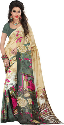 

Anushree Saree Printed Fashion Dupion Silk Saree(Multicolor)