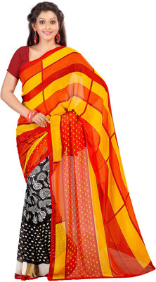 

Party Wear Dresses Printed Fashion Art Silk Saree(Multicolor), Multicolor253